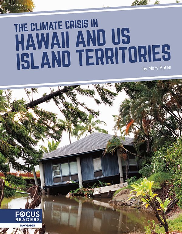 A book cover with the title "The Climate Crisis in Hawaii and US Island Territories"