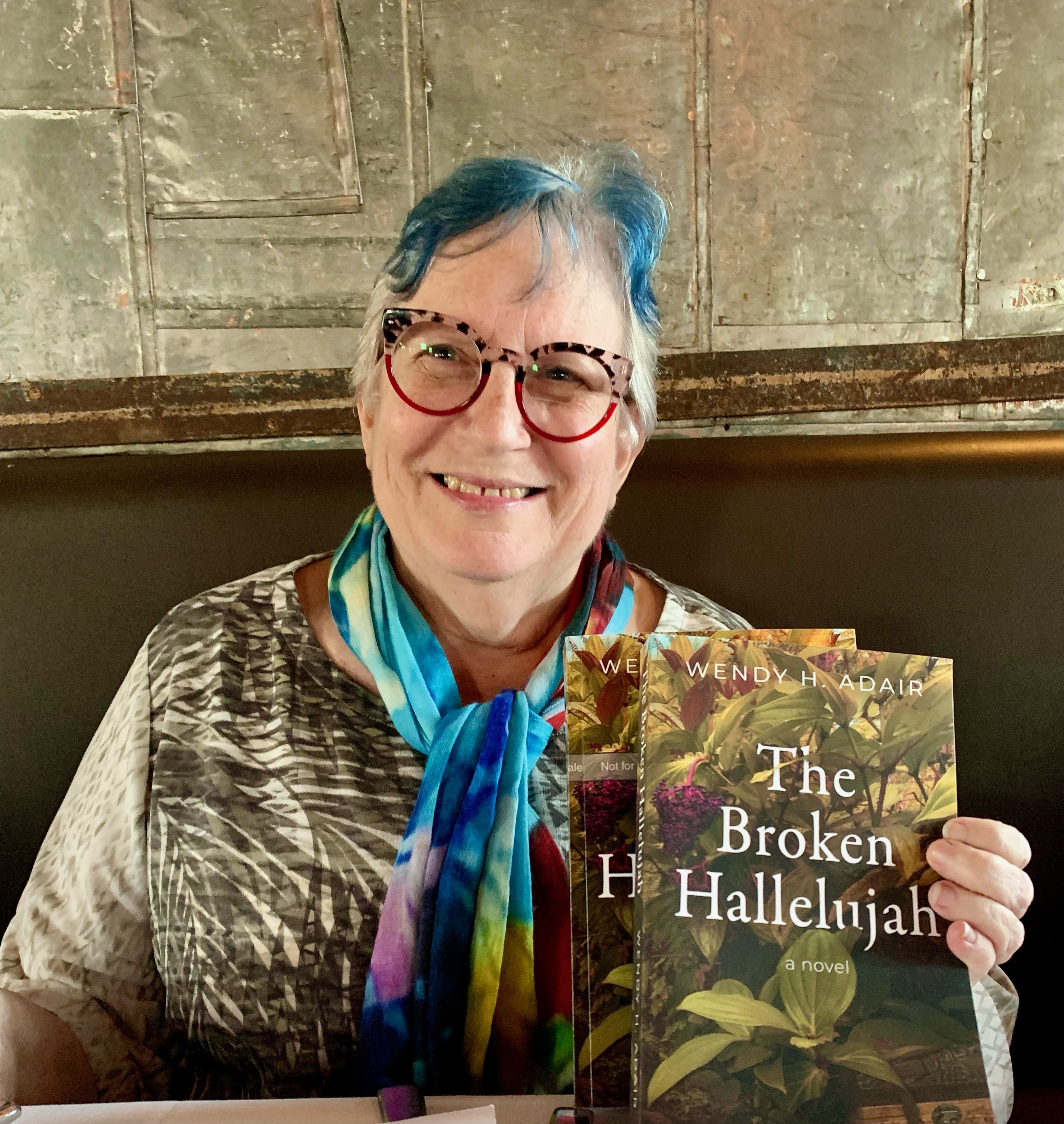 Wendy Adair and her award-winning novel, The Broken Hallelujah