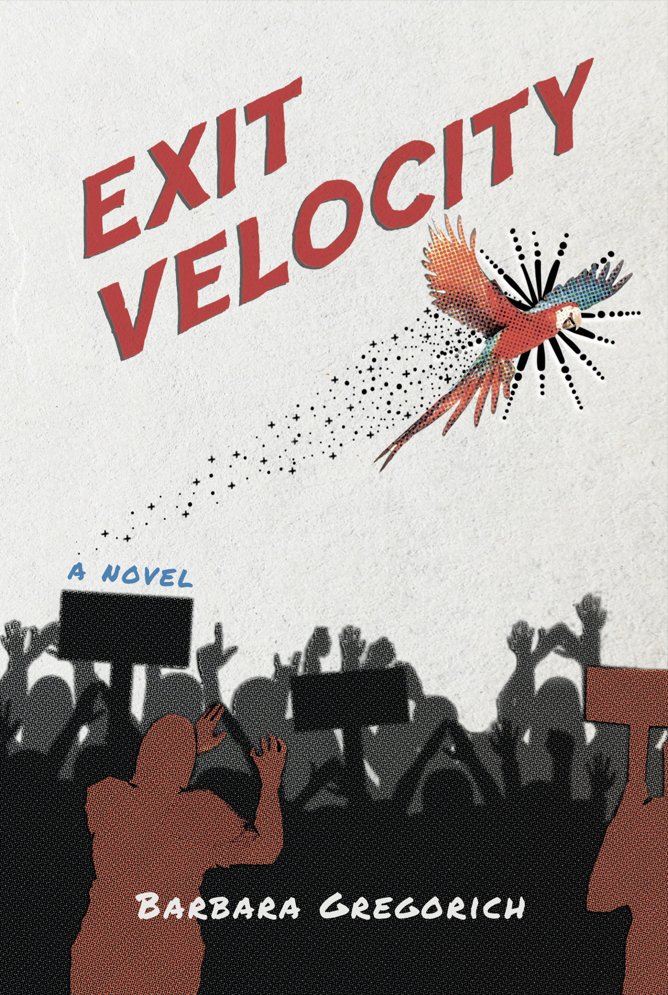 A photo of the sci-fi political novel, Exit Velocity.