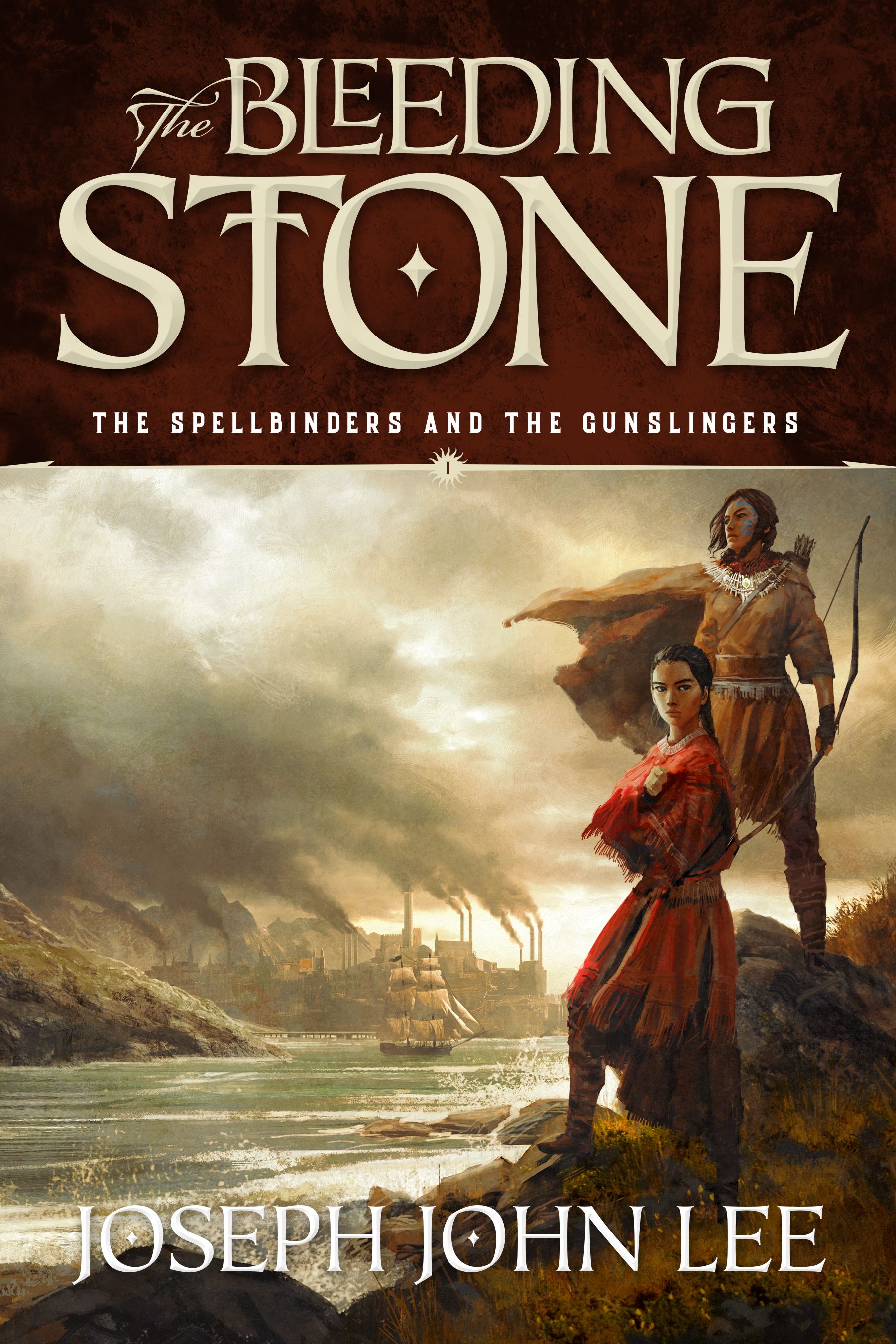 Cover art for The Bleeding Stone. Art by Felix Ortiz, Design by Shawn King
